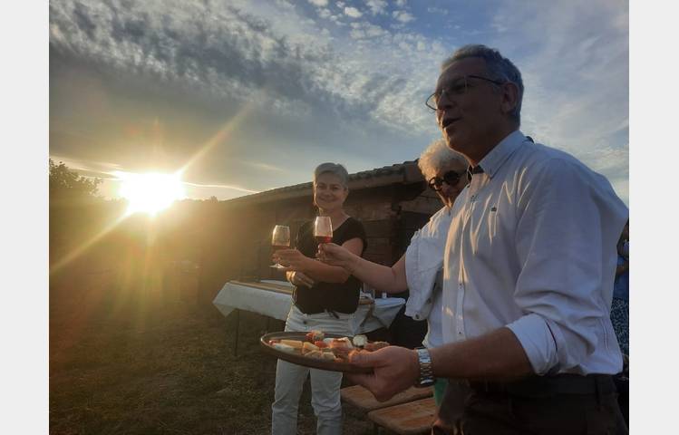 image de Sunset dans les vignes - Les vins de Saint-Vallier