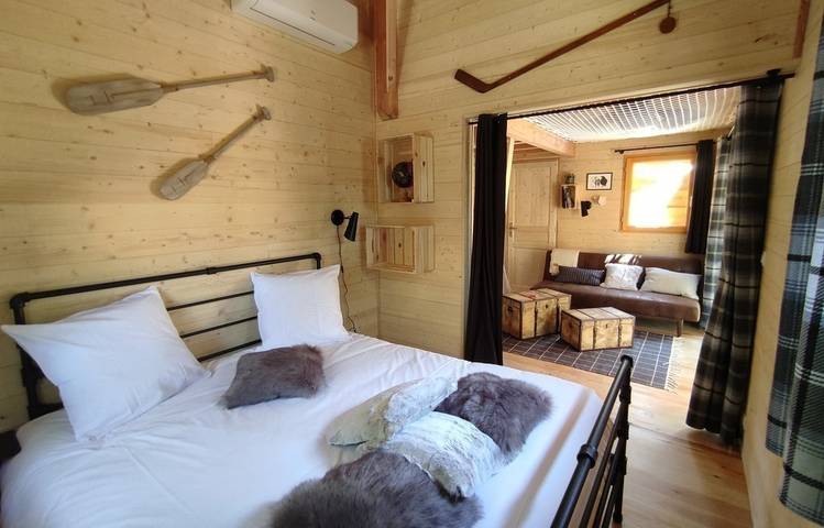 Photo of tree houses at Peaugres Safari Park
