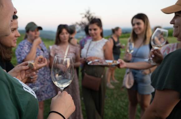 Apéro sunset dans les vignes (Domaine Bertrand)