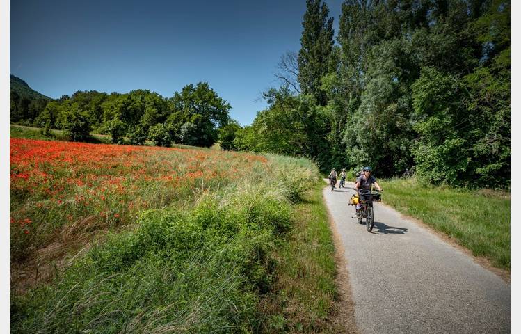 image de Voyage vélo - Dolce Via, l'Ardèche version vélo, train à vapeur et baignade