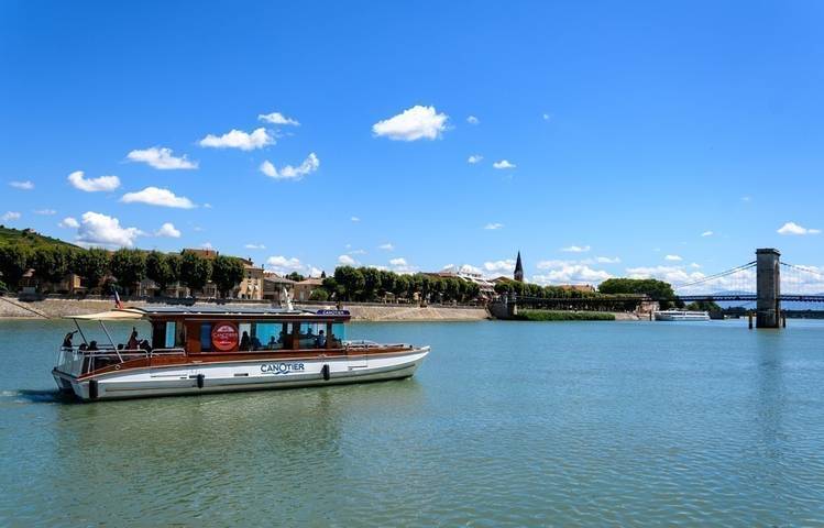 Photo of Cruise on the Rhône "Bleu-vert-vapeur" with Les Canotiers: boat - bike - steam train.