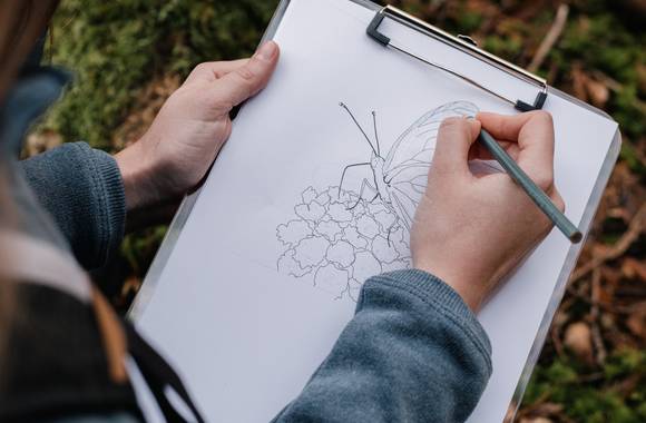 Croquis nature - Jardin Zen d'Erik Borja