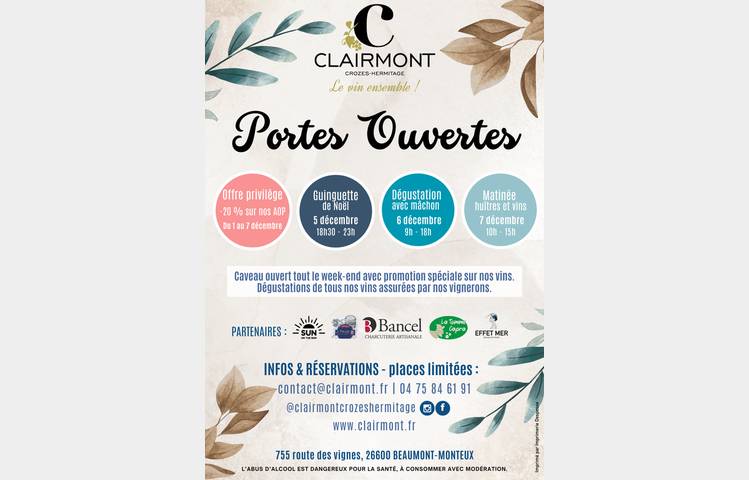 image de Dégustation avec Mâchon - Portes ouvertes Cave Clairmont