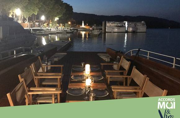 Croisière "l'instant dîner" à Tournon avec les Canotier et le Saint-Vic'