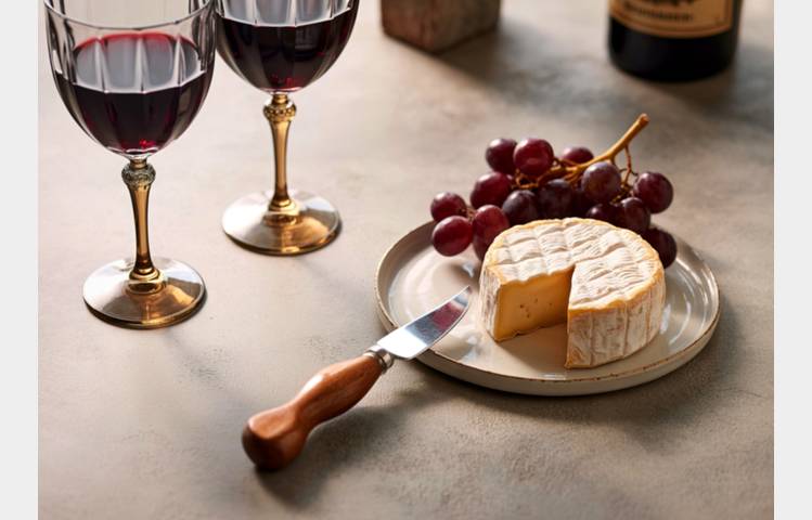 image de wine and cheese