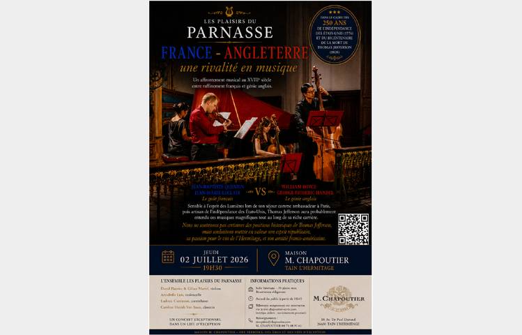 image de Les Plaisirs du Parnasse :  « France – Angleterre : une rivalité en musique » - M.CHAPOUTIER