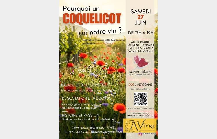 image de Balade au cœur du domaine Laurent Habrard pour découvrir le coquelicot, emblème du domaine.