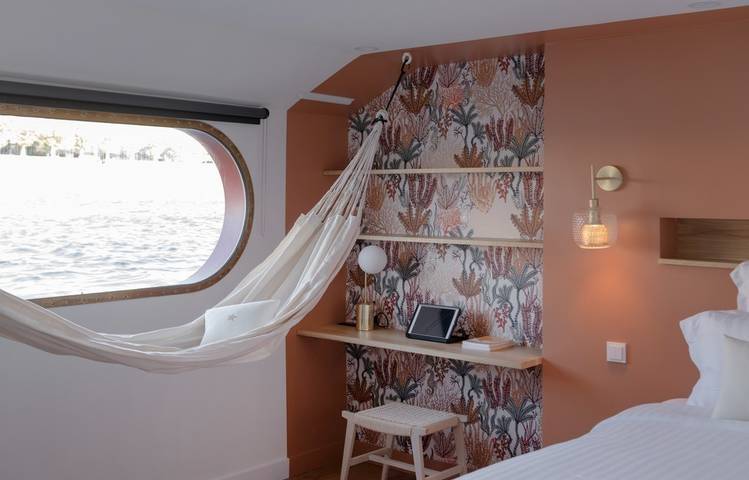 Photo of Bed and Bicycle ( La Péniche )